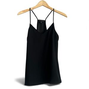 Banana Republic Black Crepe Racer Back Camisole Top Small